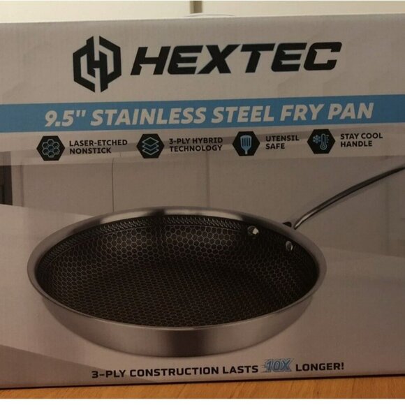 HEXTEC 9.5" Stainless Steel Fry Pan Brand New in box - Picture 1 of 2
